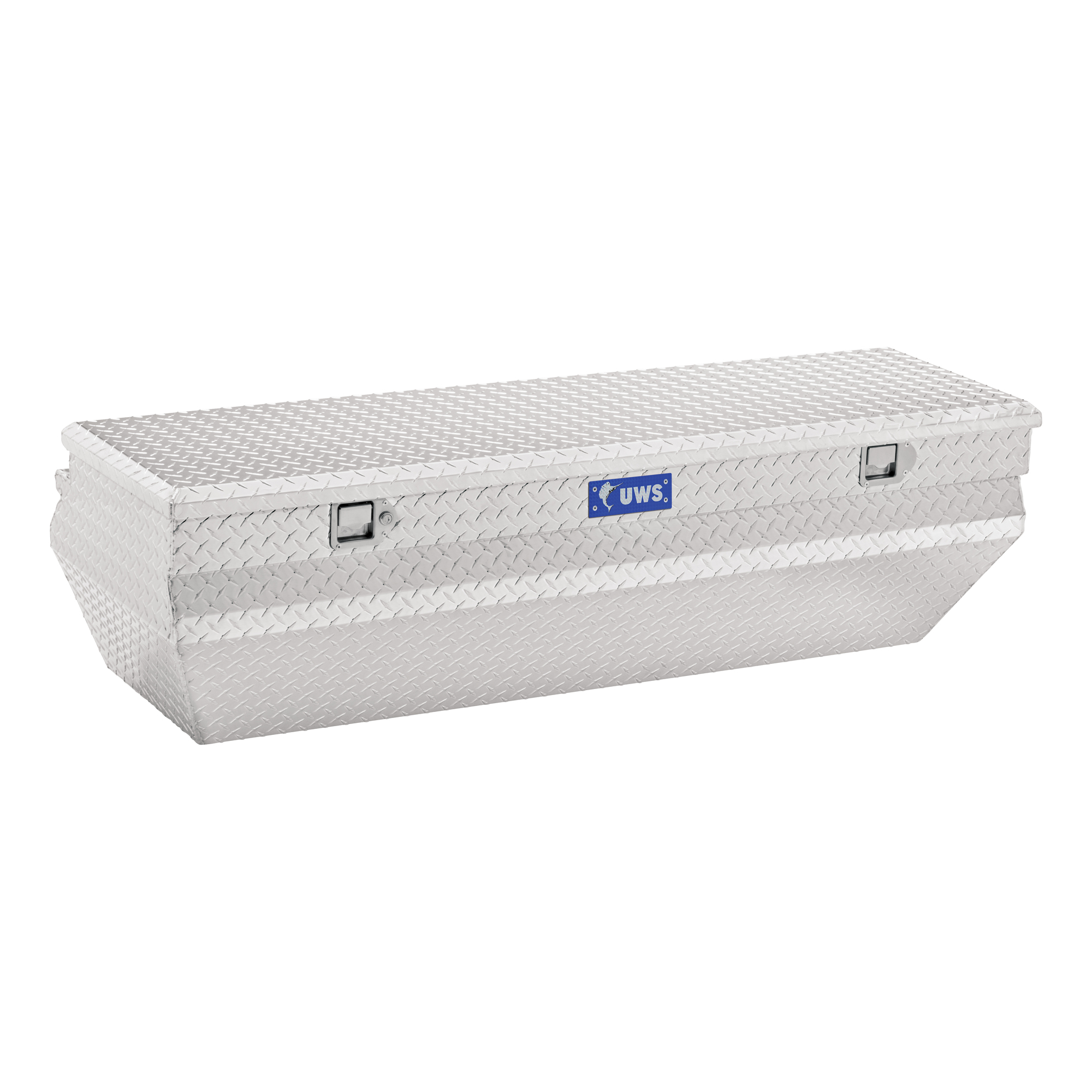 UWS, 55in. Wedged Angled Utility Chest Box, Width 55.875 in, Material Aluminum, Color Finish Bright Aluminum, Model# EC20311